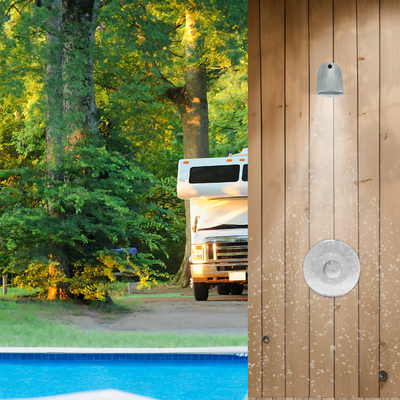 push button shower valve - time & temp fixed at an RV park/ campground pool main