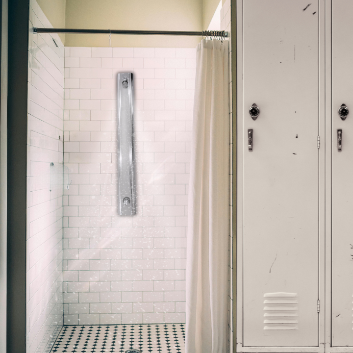 Push Button Shower Panel in a gym main