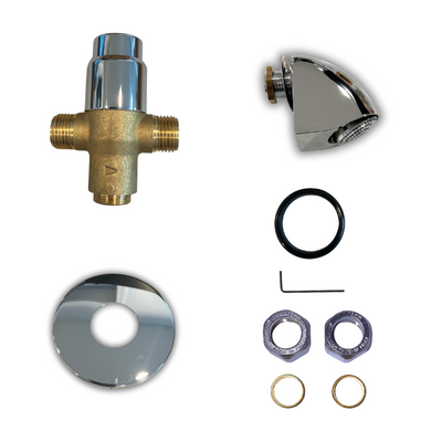 time adjustable push button shower valve with anti-ligature shower head parts