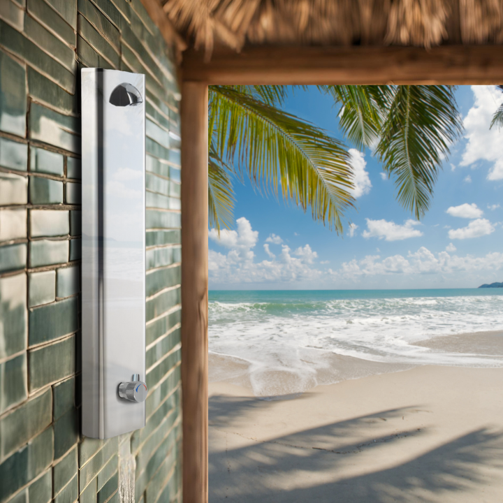 Metered Beach Shower Panel For Resort (Time&Temp Adjustable) MAIN