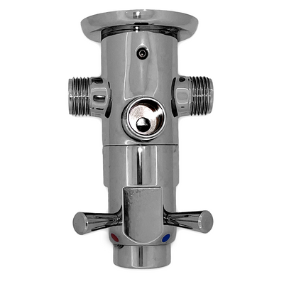 push button shower valve - adjustable time & temp side 1