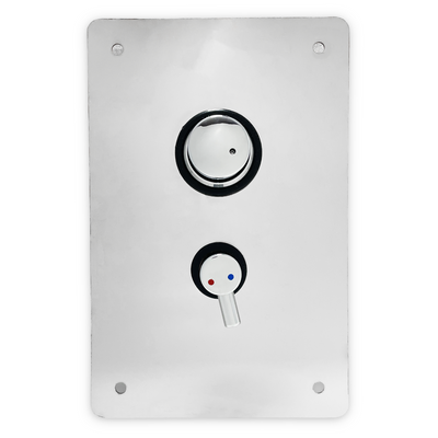 shower valve panel wall unit - push button, adjustable time & temp main